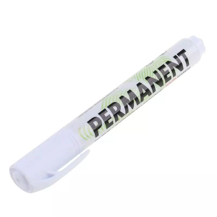 Бял перманентен маркер