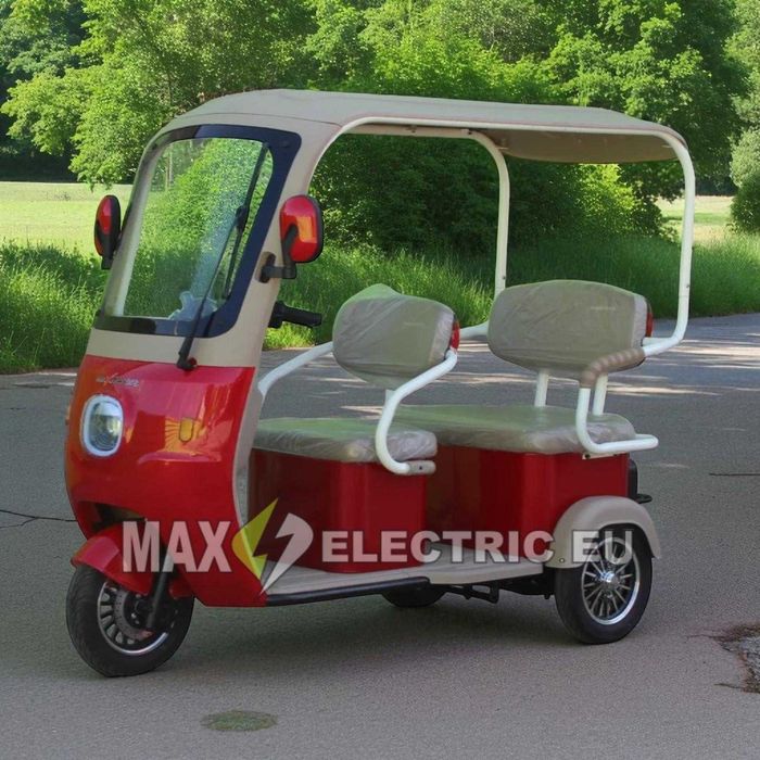 Триместна електрическа триколка RED GOLF 2000W/60V/25Ah