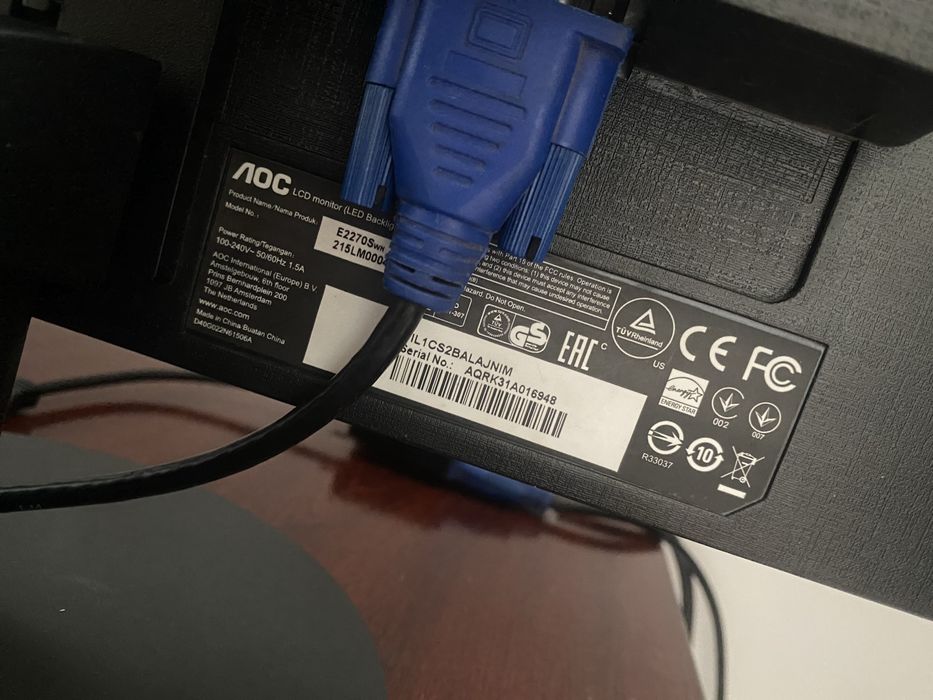 Монитор AOC E2270SWN FullHD