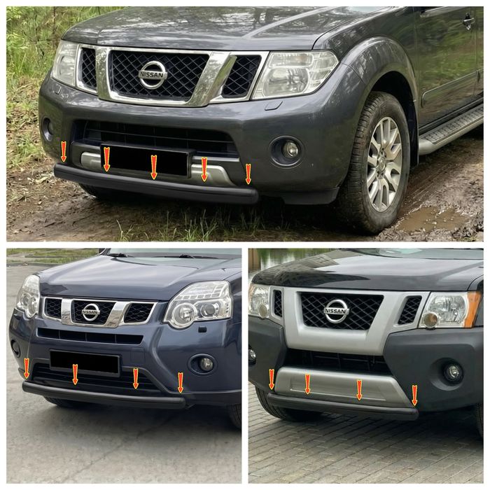 Защита бампера Nissan Pathfinder Navara X-trail X-Terra