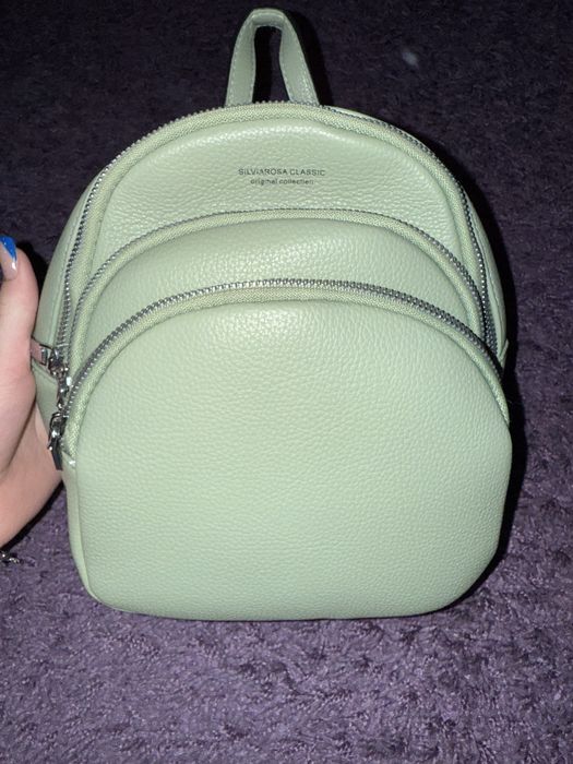rucsac mini verde menta silviarosa collection