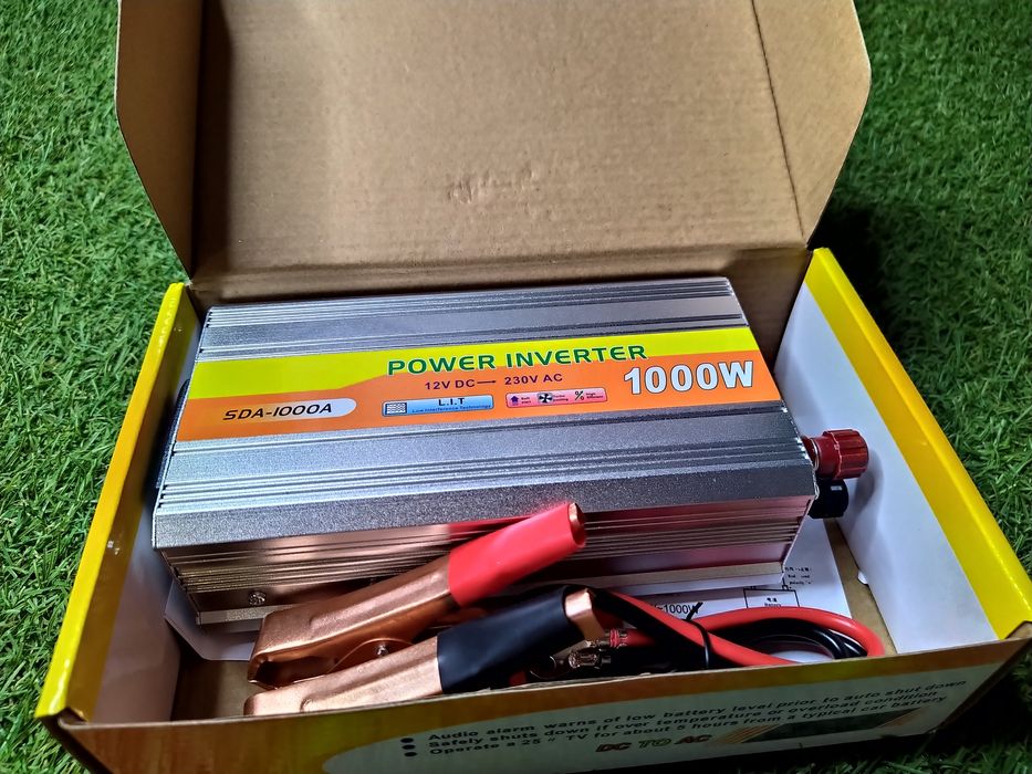 Invertor Auto 1000W 12V-230V AC, 220V Camping, Pescuit