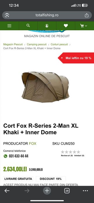 Cort fox r series xl 2 man