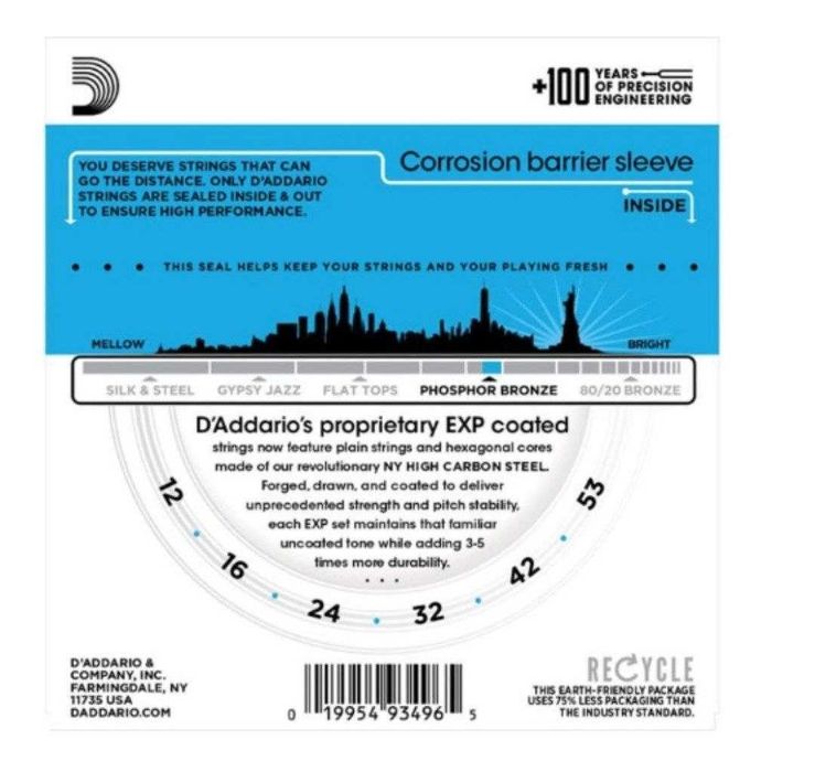 Струны D'Addario серии EXP