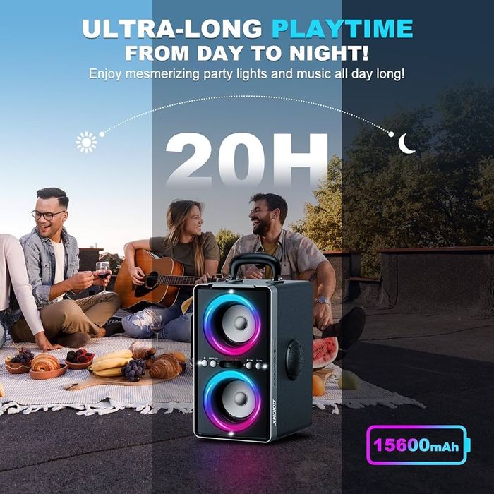 Bluetooth високоговорител ODIOMX, тонколона  мощност 200 W