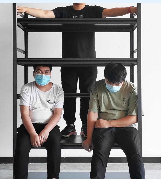 стеллаж для ванной/металлические полки/стильное решение