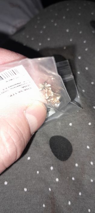 Серьги золотые детские