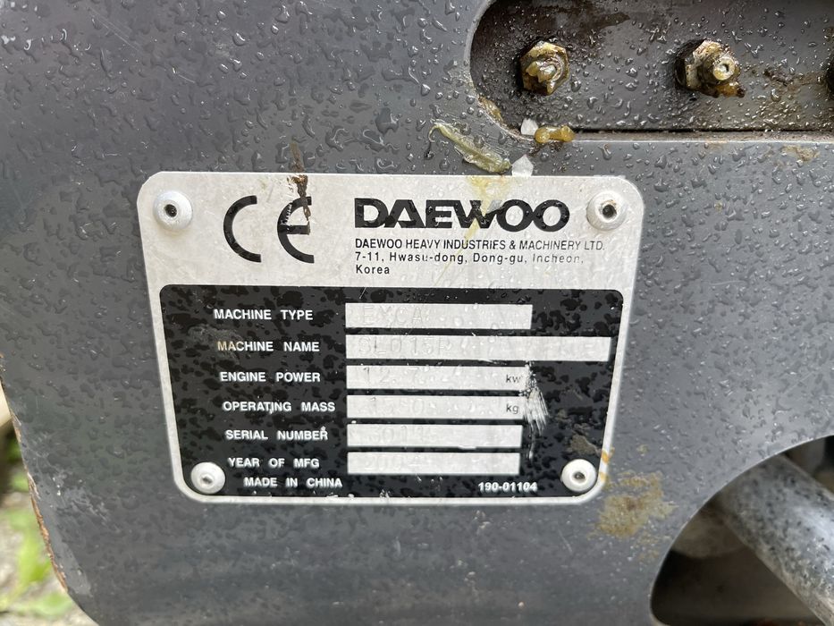Miniexcavator 1.6tone Daewoo 1000 de ore