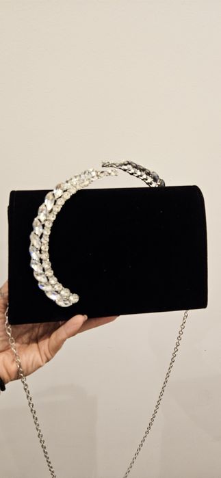 Велурена официална чанта