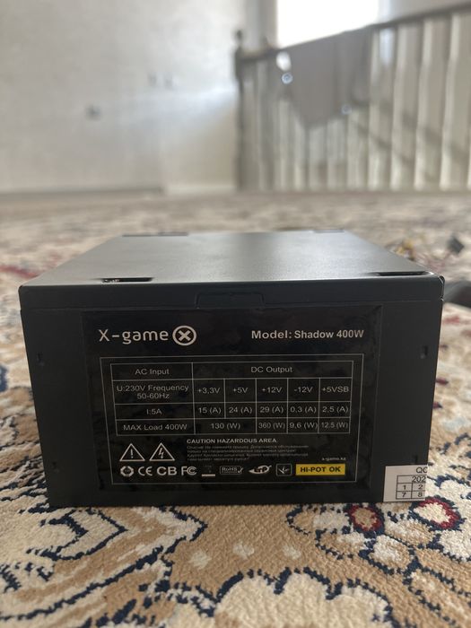 Блок питание x game 400W