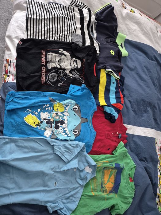 Tricouri de vara baieti 7-9ani ,128-134,Lacoste,polo ralph lauren,lotto,mickey