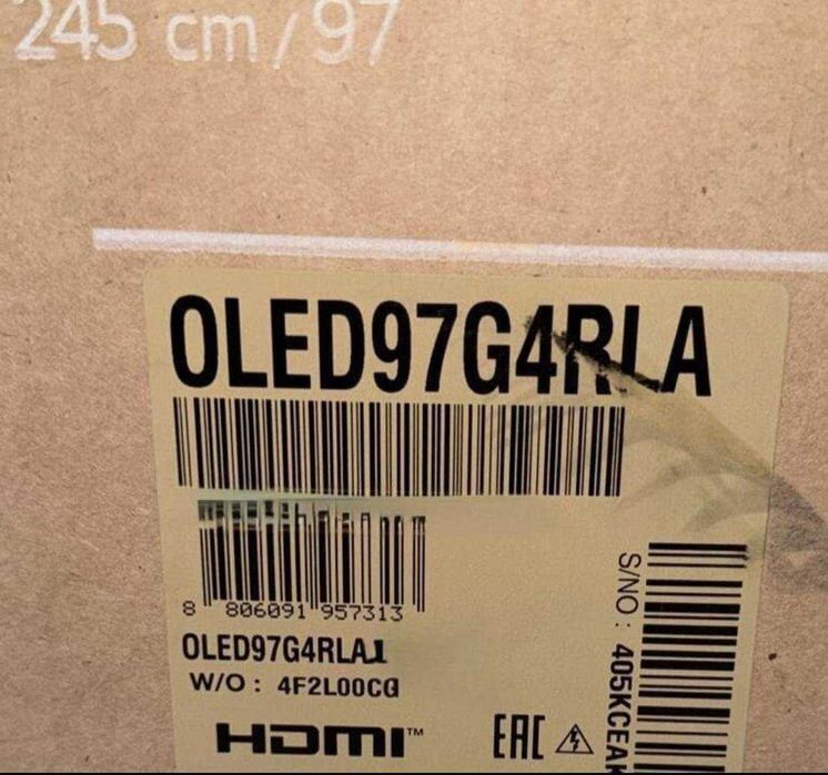 Телевизор LG OLED97G4RLA 97" (Gallery Series Oled EVO 2024)