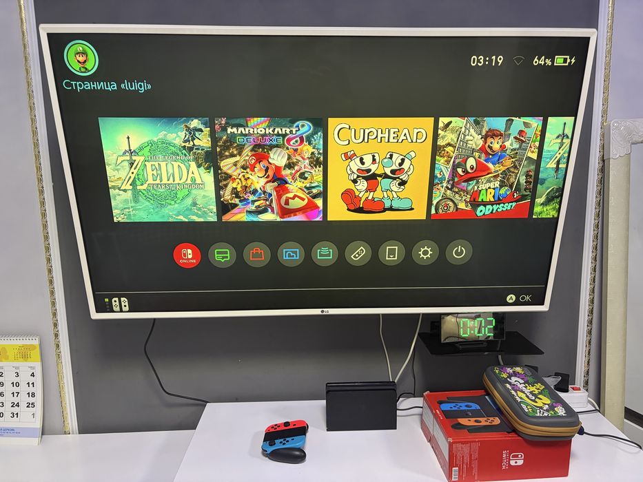 Прошитый Nintendo Switch Oled