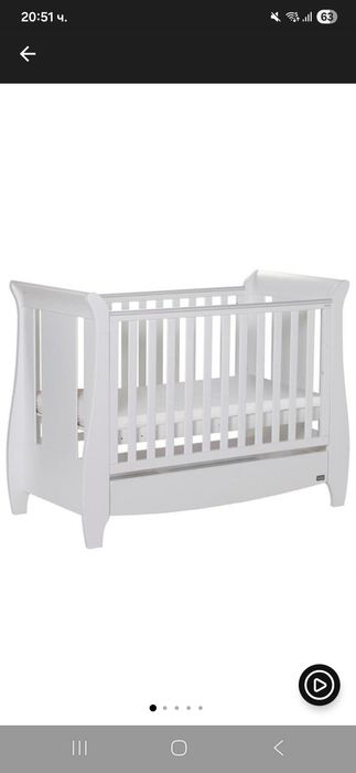 дървена бебешка кошара Tutti Bambini