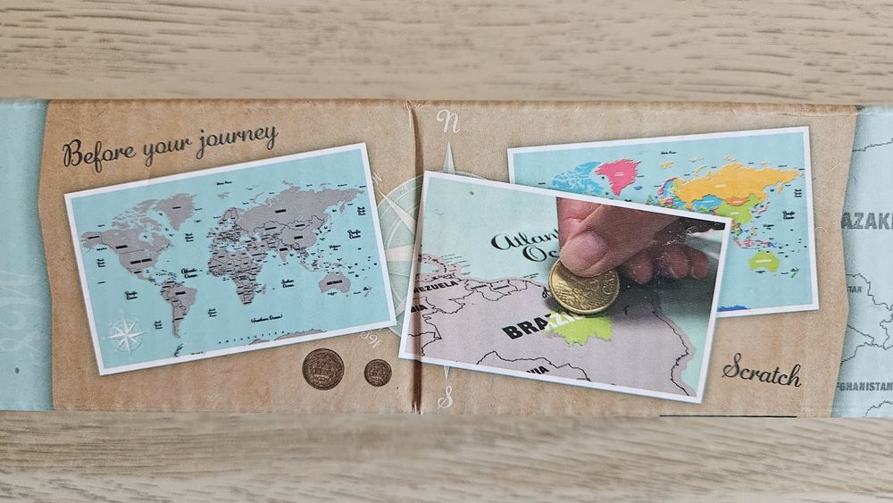 World Scratch Map – Hartă Răzuibilă a Lumii