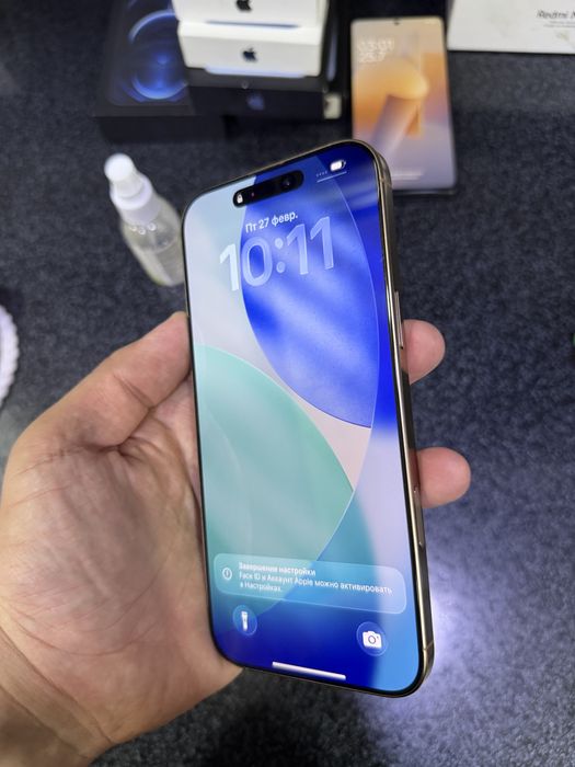 iphone 16 pro max 93% 256g hotira karopka dak bor