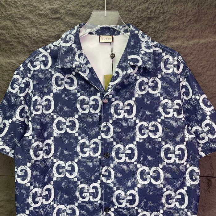 Gucci All-over Logo Trio cu mână scurtă Material de înaltă calitate