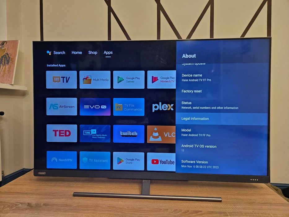 Haier Android TV AX Pro 55 дюймов