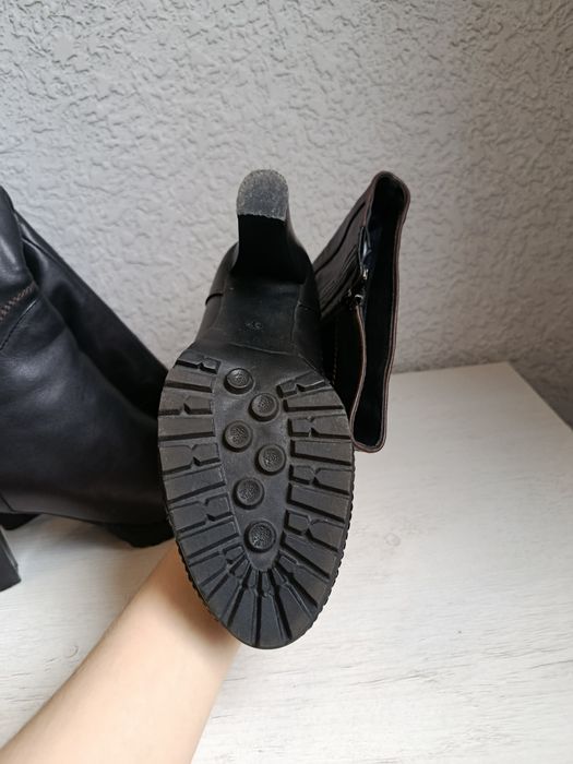 Сапоги    кожаные