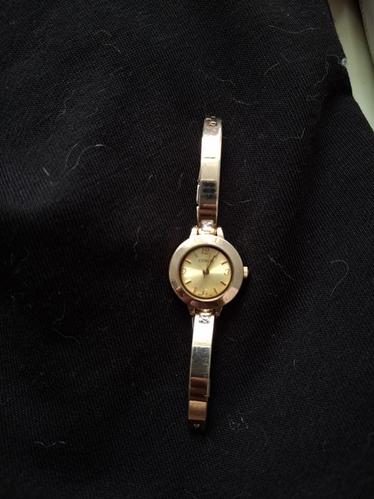 Vintage Citron. by Swarovski elements, дамски часовник. Позлатен