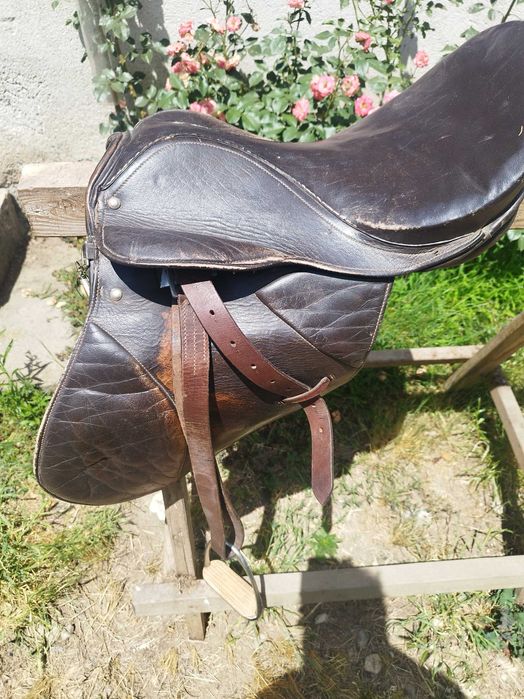 Șa piele naturala călărie echitatie cai