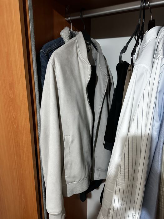 Zara bomber XL искусственная замша мужской