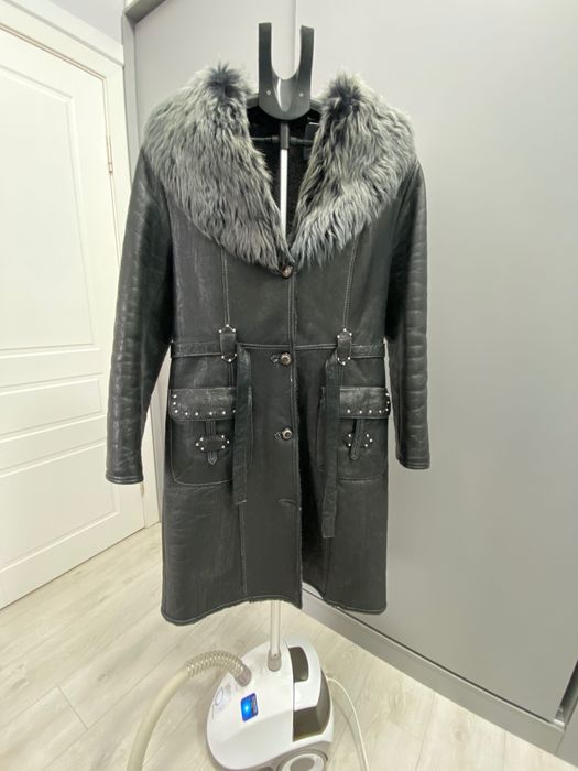 Кожаная дубленка