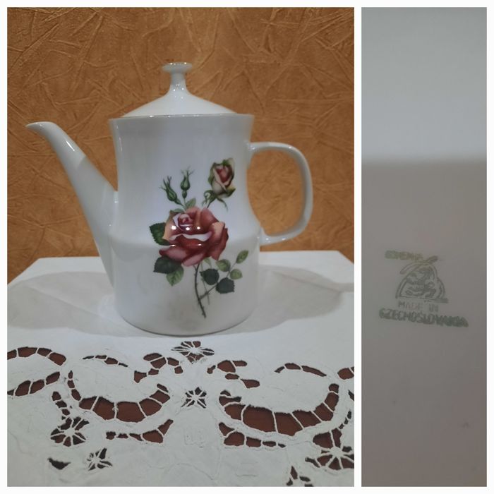 Красивый чайник, Богемия, Чехословакия, вместимость 1 литр, в отличном