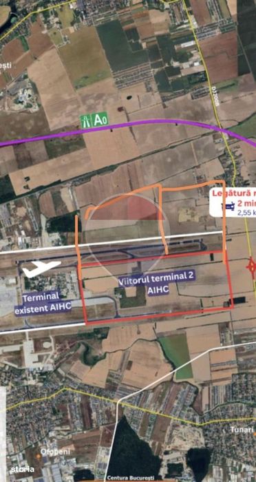 Teren intravilan Otopeni | Aeroport | vânzare integrală sau parcelată