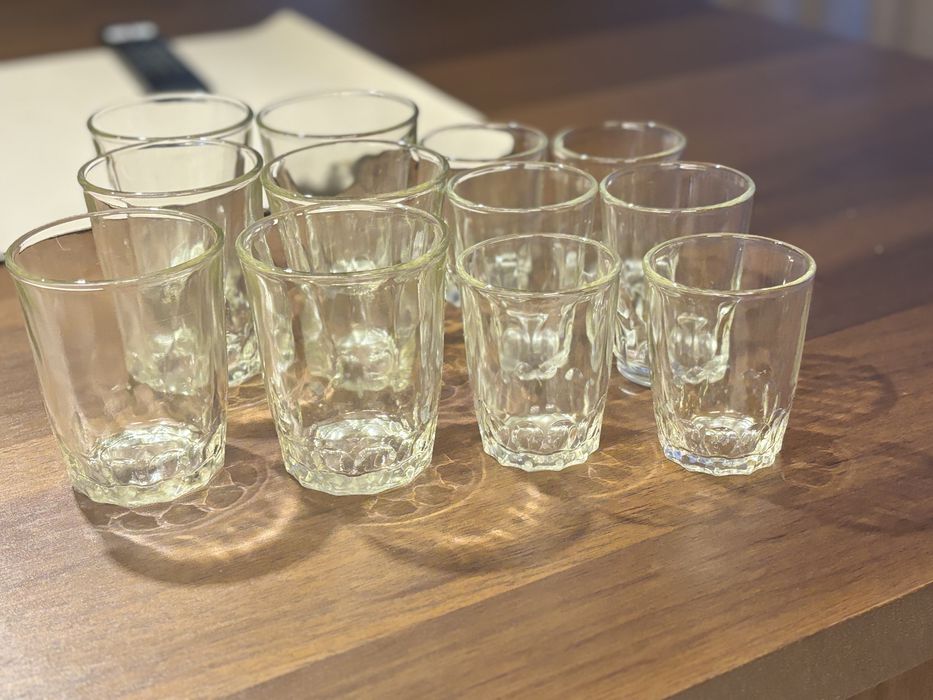 Стъклени ретро чаши 80те