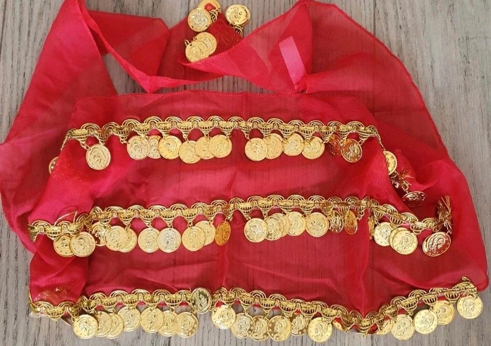 Esarfa gipsy cu bănuți