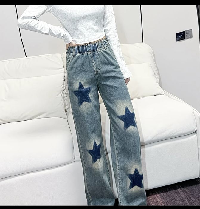 Брюки синего увета