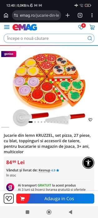 Set pizza 27 piese
Starea foarte buna, nu mai de 29 lei