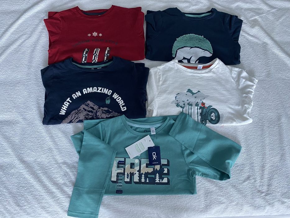 Дрешки за момче 128 см. Okaidi, Zara, H&M