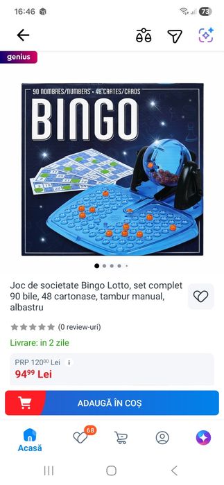 Joc de societate Bingo Lotto, nou, sigilat