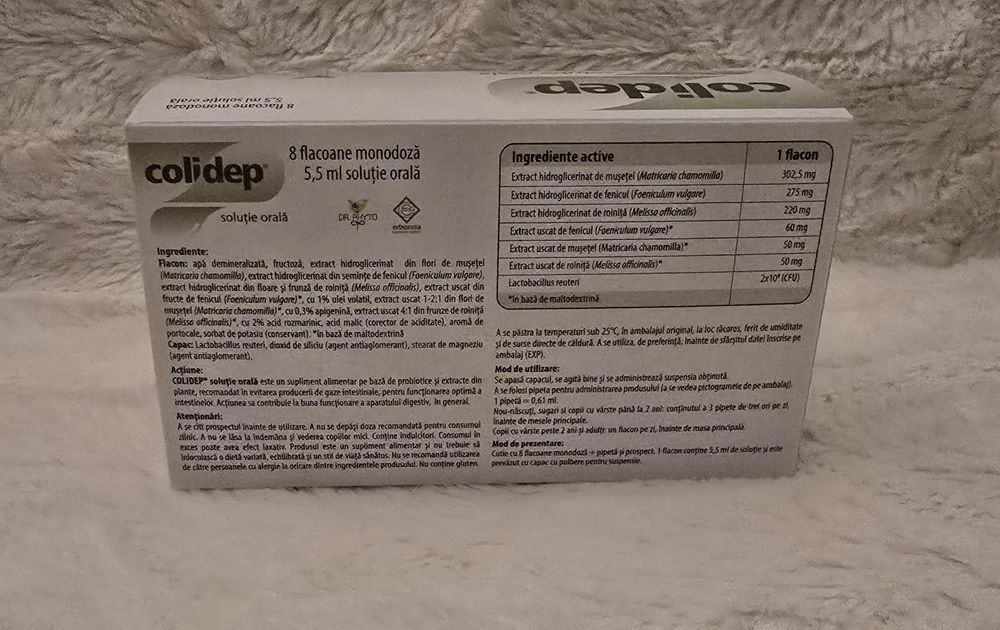 Colidep - sol. orală pentru colici și disconfort digestiv (bebeluși)