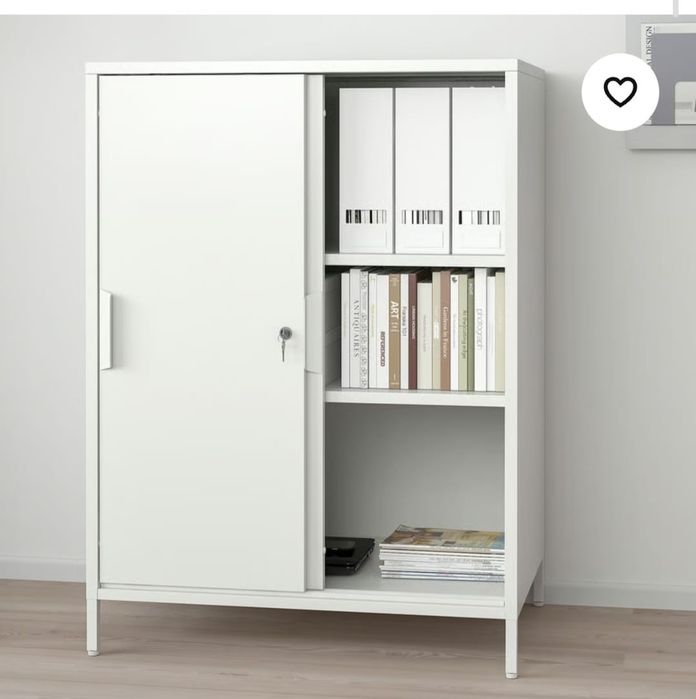 Vand Dulap TROTTEN ikea Corp cu usi glisante,alb,80x55x110 cm