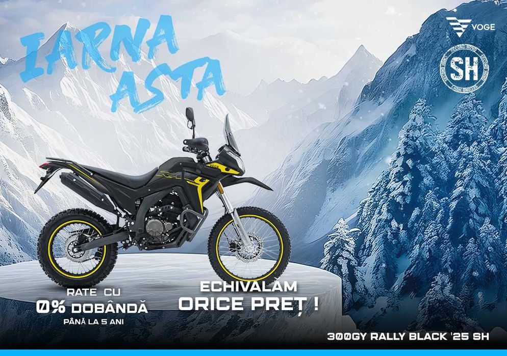 Motocicleta VOGE 300GY Rally Black '25 SH