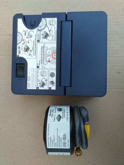 Compresor auto umflat roti +solutie Kit pana original Hyundai Kia 180w