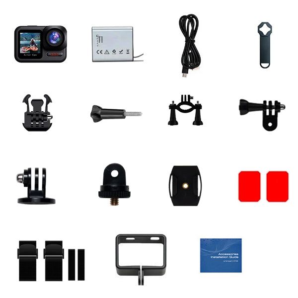 Екшън камера 4K/60FPS С WIFI водоустойчива до 20 метра /SPK068/