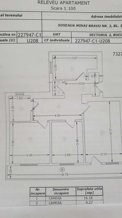 Proprietar vand ap.3 camere metrou Obor