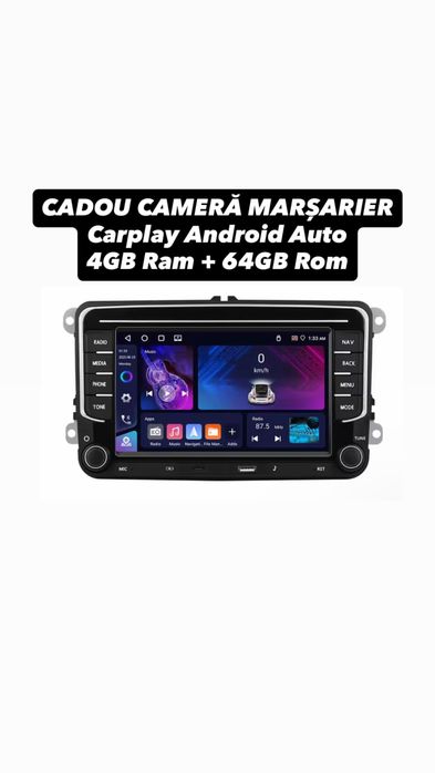 4GB Ram Navigatie Carplay dedicat Volkswagen Skoda Seat