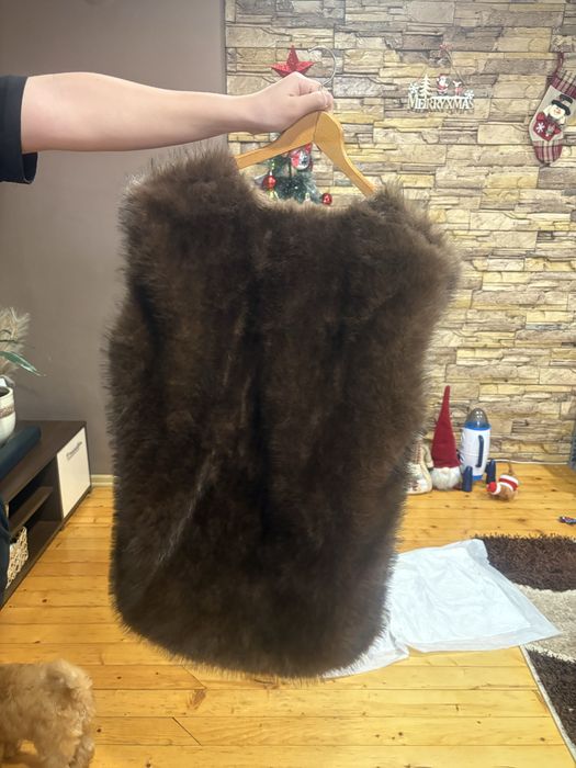 Стилен кафяв елек