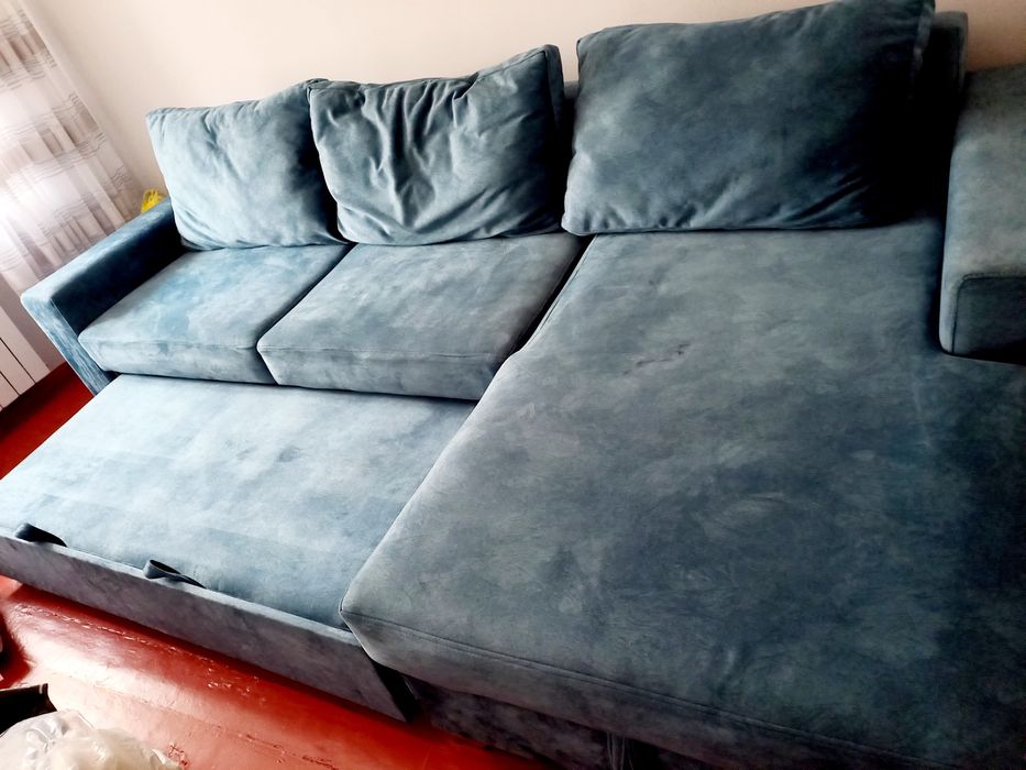 Мебель для гостиной.Диван раскладной. Механизм  Дельфин, цвет изумрудн