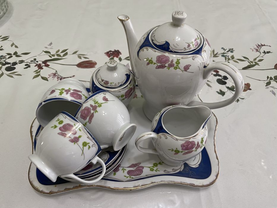 Чайный сервиз синий