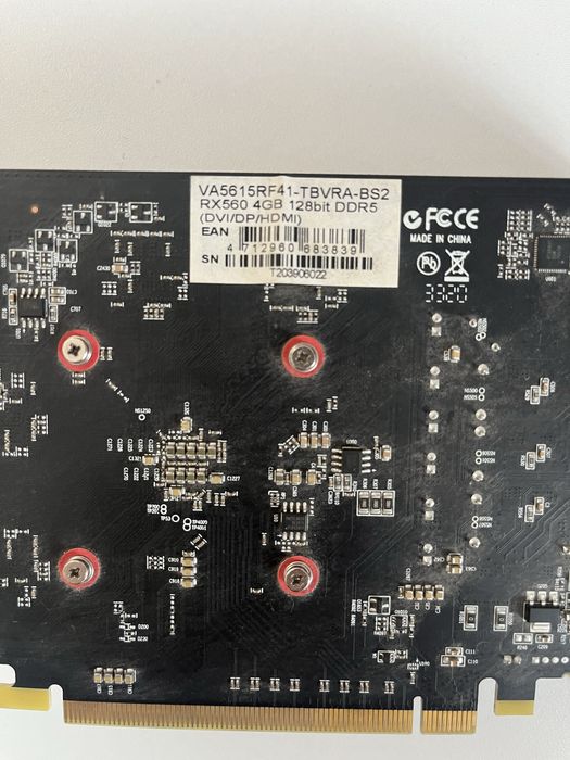 Видеокарта rx 560 4гб ddr 5