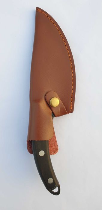 Cuțit japonez forjat manual Teaca din piele naturală