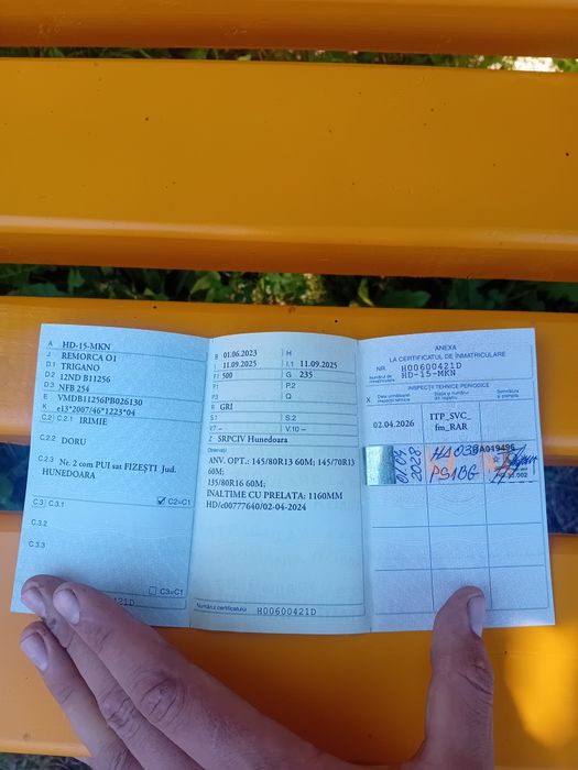 Remorca de vânzare pe doua axe