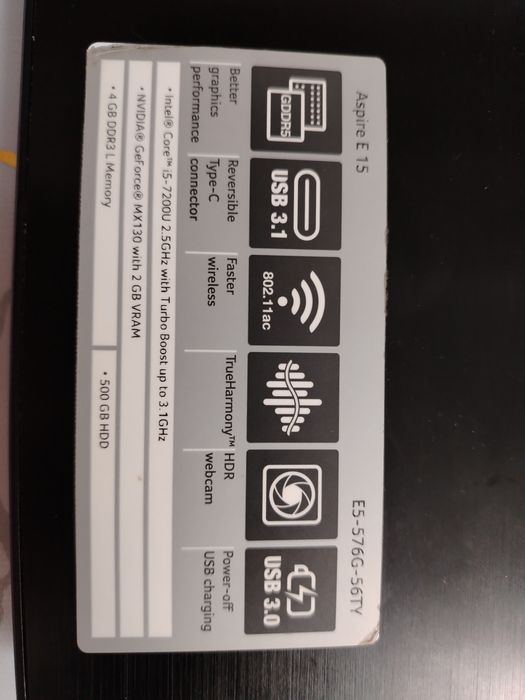 Ноутбук Acer Core i5 сотилади (kelishiladi)