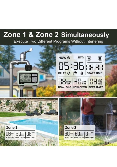 Programator irigare automat 2 Zone Independente